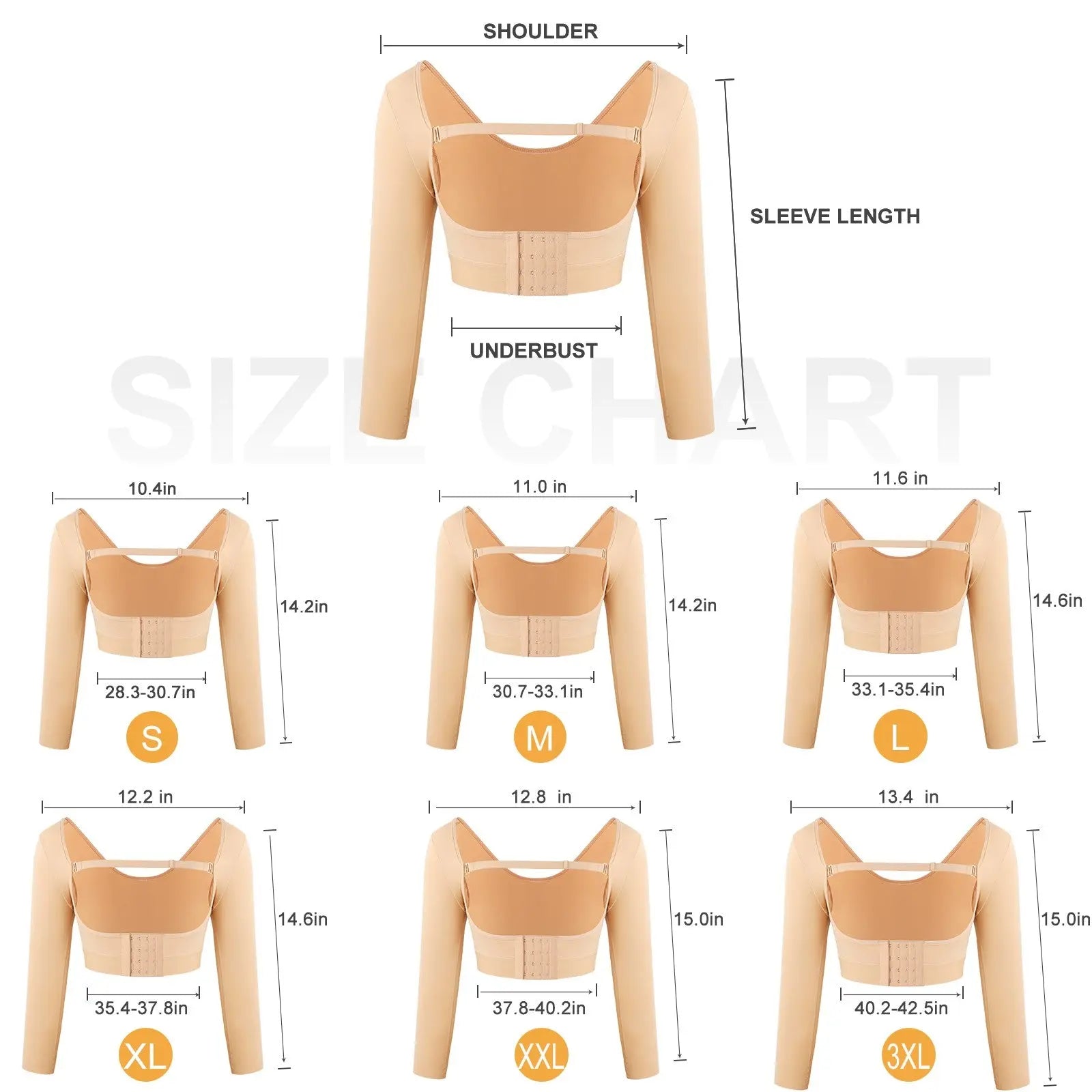 Long Sleeve Arm Garment - THE BODY FIX