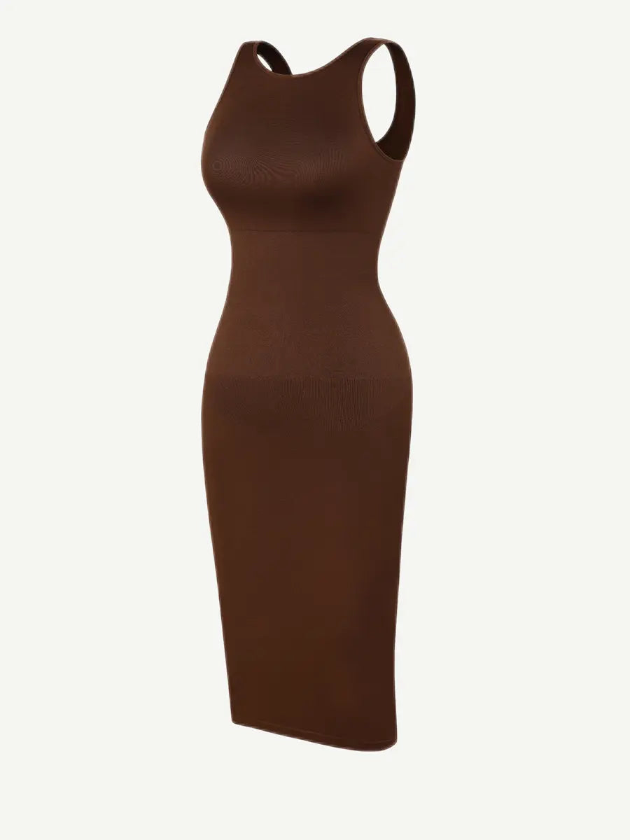 Wholesale 🌿Eco-friendly Square-neck Shaper Snatched Seamless Dress