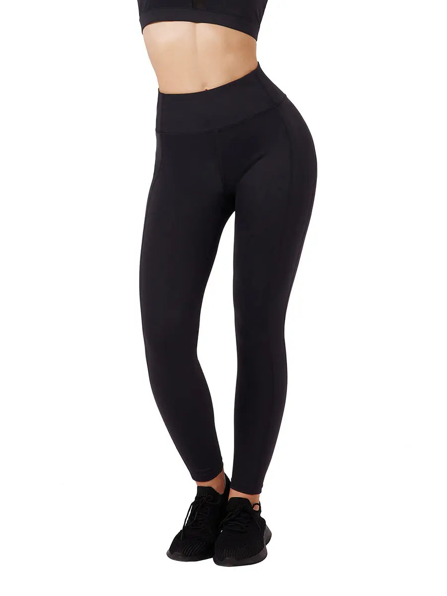 High Quality Mesh Splicing Black High Waist Yoga Pants Leggings - THE BODY FIX