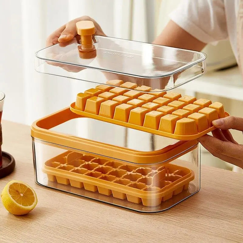 Ice Mould Ice Cube Trays With Lid, - THE BODY FIX