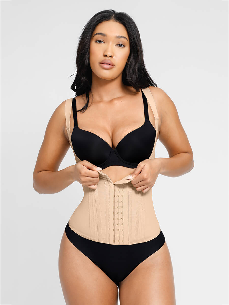 Fashionable 13 Built-in Steel Bone U-shaped Chest Support Waist Trainer Vest