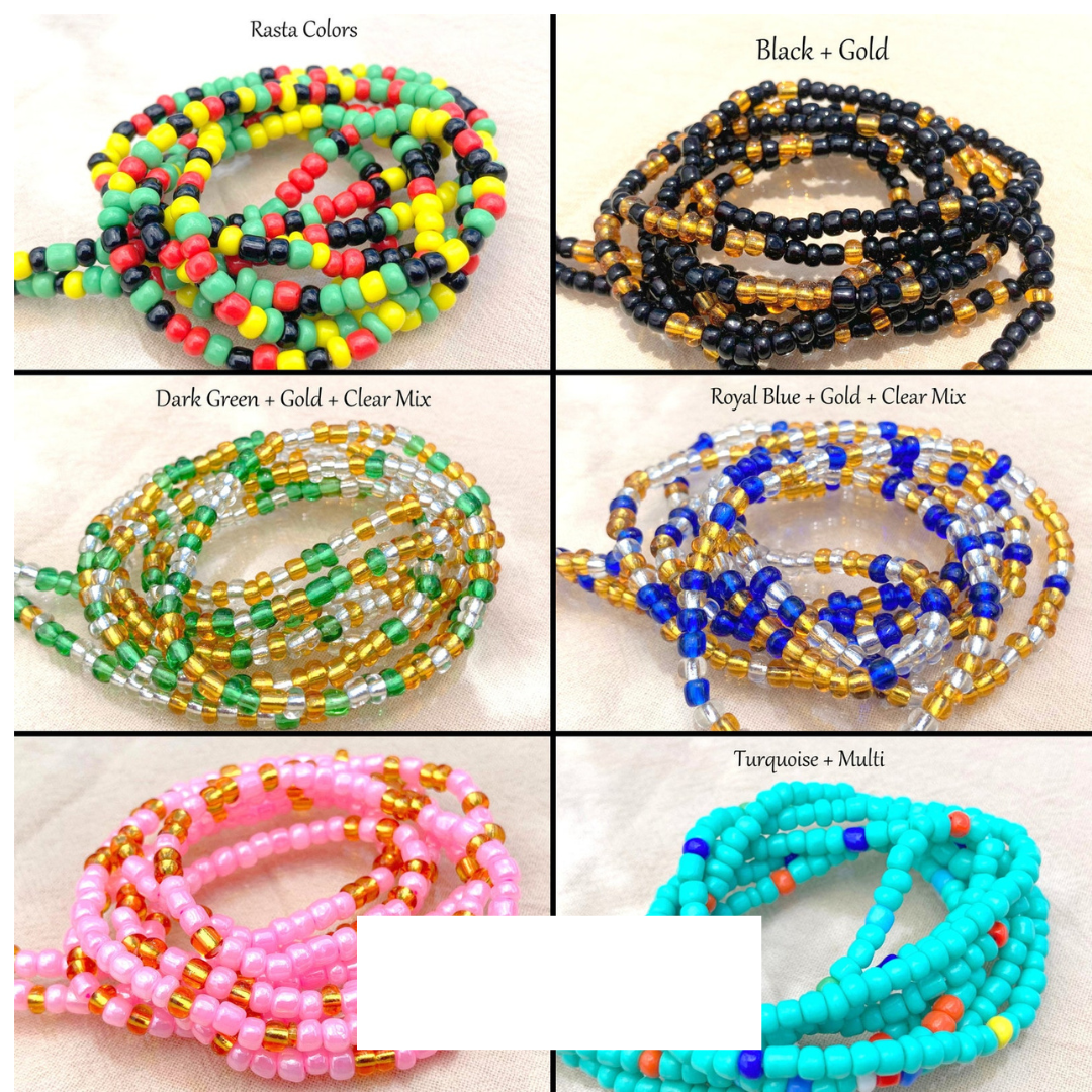 Clasp  Waist Beads -  Plus Friendly Fits Up To 45 inch waist