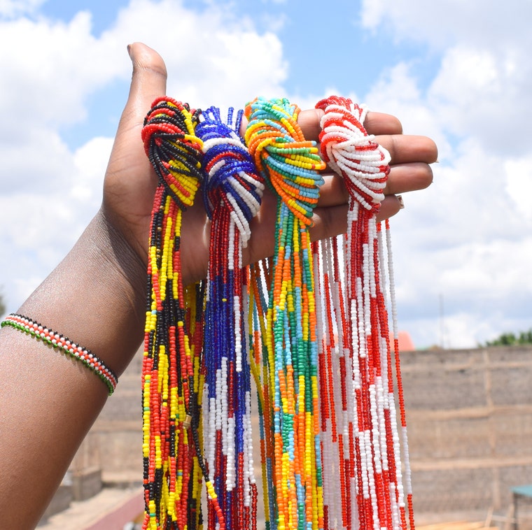 Clasp  Waist Beads -  Plus Friendly Fits Up To 45 inch waist